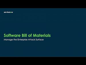 Software Bill of Materials - Manage the Enterprise Attack Surface