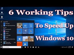 100% Working 6 Tips to Speed up Windows 10