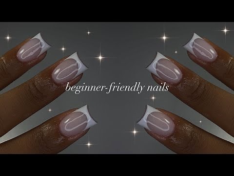 Beginner-Friendly Acrylic Nails🕊️| nail prep for long-lasting extensions + simple nail art!✨