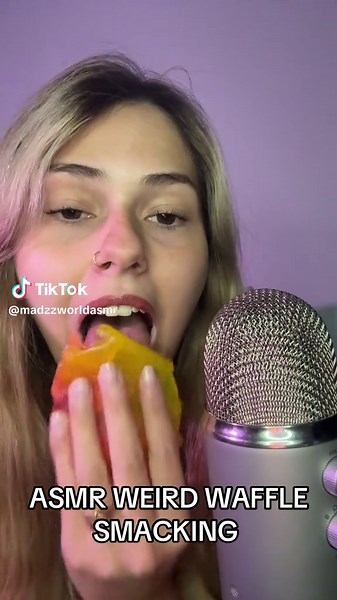 ASMR Waffle Smacking Sounds for Relaxation