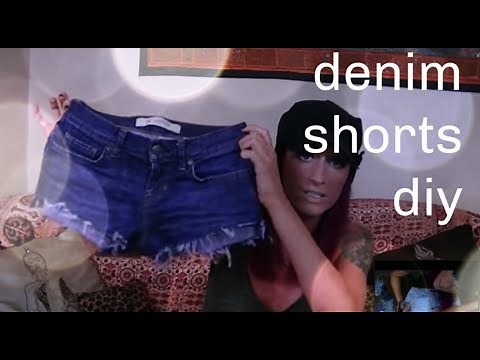 DIY Daisy Duke Shorts from Jeans Recon Upcycle