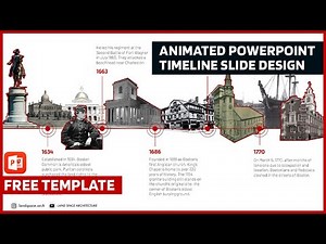 Animated Powerpoint Timeline Slide Design for Architecture Site Analysis | Free Template