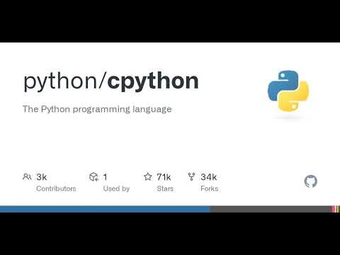GitHub - python/cpython: The Python programming language