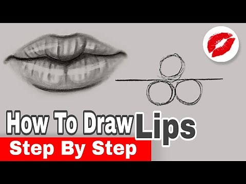 How to draw mouth step by step || Lips tutorial for beginners ✏️
