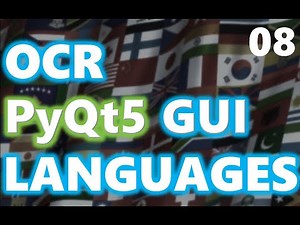 Python OCR GUI for various languages: PyQt5 tutorial - Part 08
