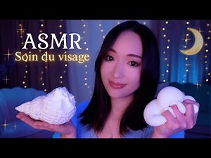 ASMR ☁️ Soin du visage DOUX et CREMEUX pour se détendre avant de dormir 🌙💤