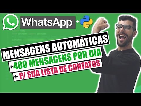COMO CRIAR UM BOT NO WHATSAPP P/ LISTA DE CONTATOS | PYTHON AUTOMAÇÃO