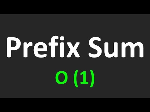 DSA - Prefix Sum | Python | Java