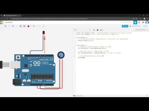 LED Brightness Control with Potentiometer | Arduino Beginner Project