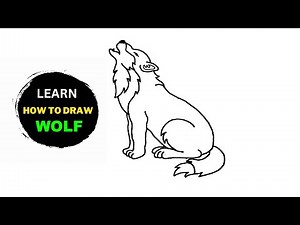 How To Draw A Wolf Easy Step By Step For Beginners | Wolf Drawing Tutorial Easy