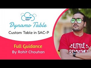 Create Custom Tables in SAP Analytics Cloud with dynamoTable