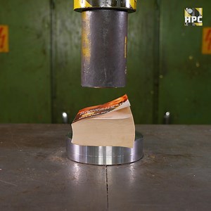 2.9M views · 6.9K reactions | Hydraulic Press vs. Exploding Book | Hydraulic press channel | Facebook