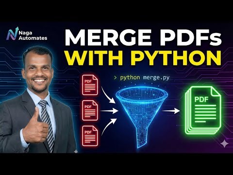 Python Automation Project: Merge PDFs in 5 Lines of Code