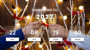 New Year Countdown | HTML, CSS & Javascript | Coding Artist