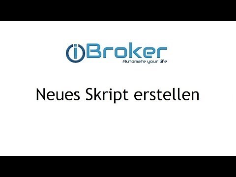 ioBroker - Neues Skript erstellen