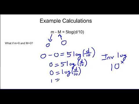 ASTR 104 Video Distance Modulus Calculation