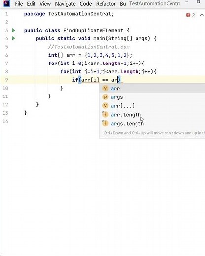 How to Find Duplicate Elements in an Array - Java Program | Java Interview Question and Answer #java