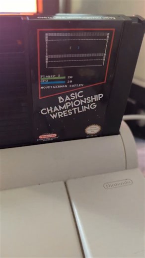 This wrestling game was originally made in QBASIC then ported to NES. Available on my Shopify. | John Riggs: Rigg'd Games