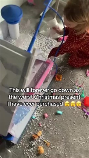 Of course it was the only thing she asked Santa for 😩😆😅 #christmas #fail #present #fyp #viral