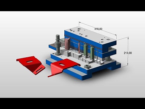 PROGRESSIVE DIE DESIGN 5: KeyCreator Tutorial - (Tool Engaged)