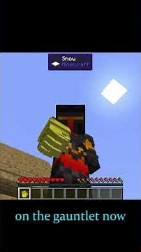 How to get fingers on your Infinity Gauntlet in Minecraft #shorts