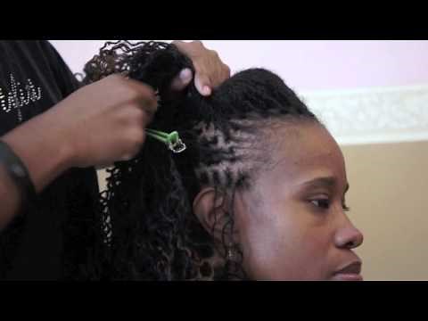 Sisterlocks tutorial Cascading pump hairstyle