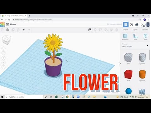 TINKERCAD - DRAWING FLOWER TUTORIAL