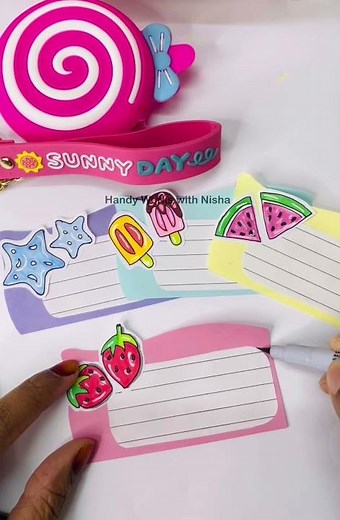 Cute Notebook Labals / How to make notebook Labels / DIY Labels