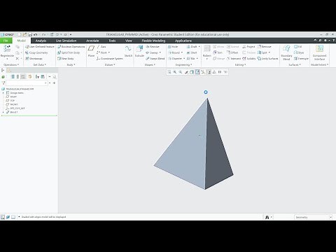 Triangular Pyramid in CREO