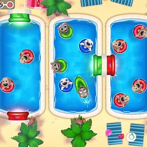 218 reactions | [NEW GAME] Sling and match floaties, explore pools, avoid obstacles, and use amazing power-ups! | Talking Tom | Facebook