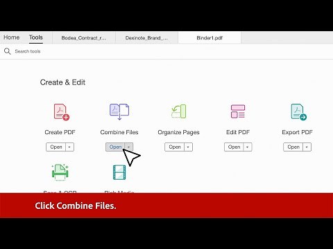 How to combine PDF files and organize them with Acrobat for business