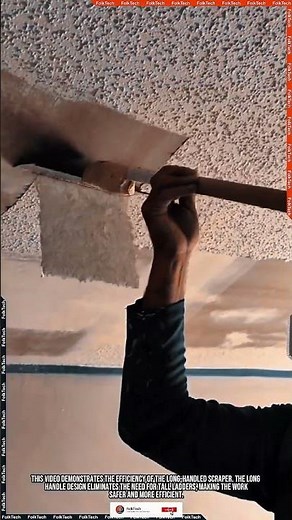 Long-Handled Scraper Tool: Ceiling Scraper Home Renovation Innovation #tool #tools #innovation