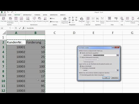 Creating an Excel pivot table - simply explained [beginner, sum, pivot table tutorial German]