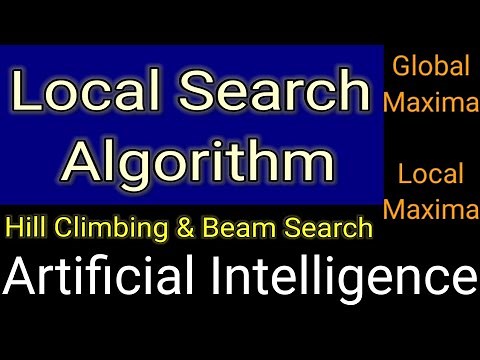 Local Search Algorithm in Artificial Intelligence. global maxima, global minima