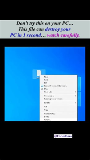 Beware of This .BAT File (Don’t Try It!) #shorts #youtubeshorts #viral #coding #files