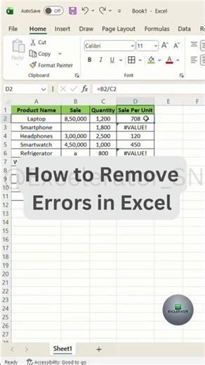 How to Remove Errors in Excel Excel Formula Errors