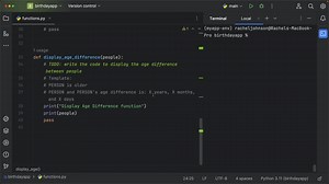 Display the age difference