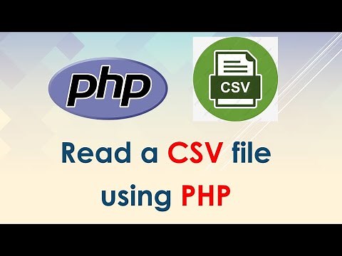 Read a CSV file using PHP