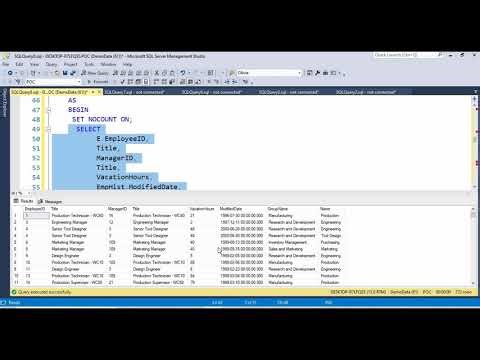 Basic Overview On How to Create Stored Procedure using SQL Server Development