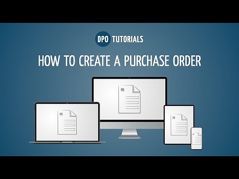 How to create a Purchase Order - Tutorial by Digital Purchase Order