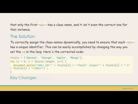 How to Use Loop Results as Class Names in JavaScript