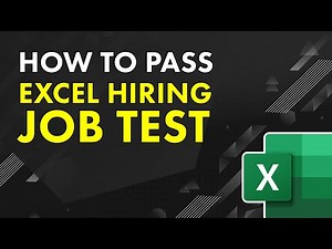 How to Pass EXCEL TEST FOR JOB INTERVIEW - Questions and Answers with Solutions