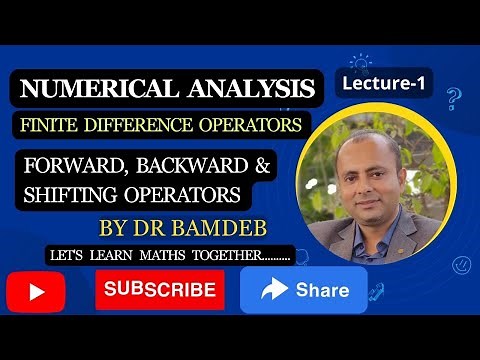 Interpolation-Finite Difference Operators |Forward, Backward & Shifting operator |Numerical Analysis