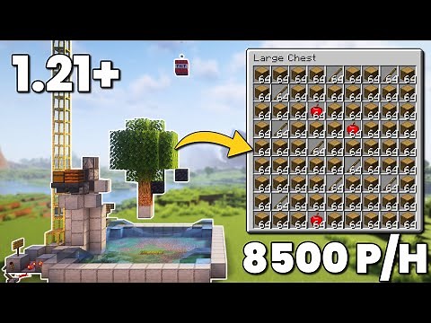 Minecraft FASTEST Wood Farm All Wood Types in 1.21!(Tutorial)