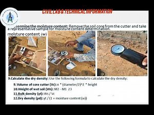Soil Compaction Test: Core Cutter Method explain or Field density test.