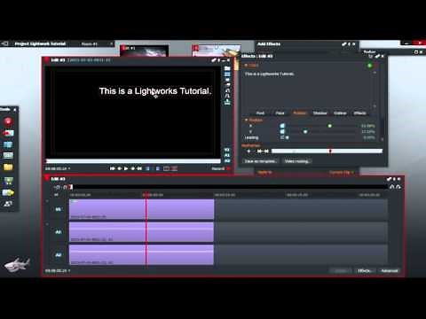Lightworks Tutorial #5 | Adding Text To Videos