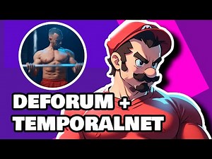 Deforum + Controlnet IMG2IMG (TemporalNet)