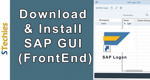 SAP GUI (FrontEnd) Download, Install & Configure for Windows