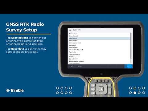 7 RTK Radio Survey Setup - Trimble Access - Getting Started