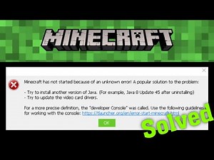 How To Fix Java Error In TLauncher Minecraft Has Not Started Because Of An Unknown Error (solved)